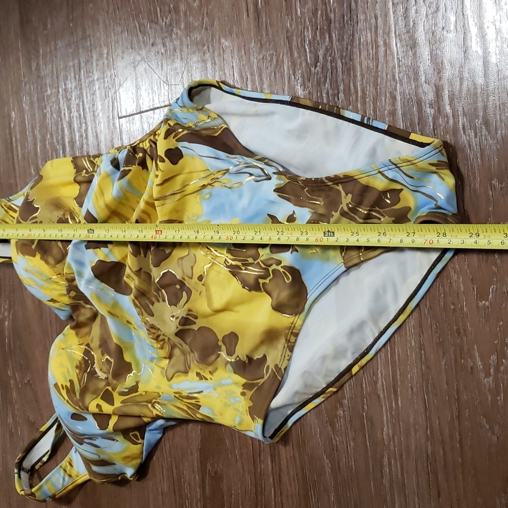 (14) NWT Eliana by DKR & Co. Vintage One Piece Swimsuit 🥰 Matching Scrunchie - Picture 9 of 9